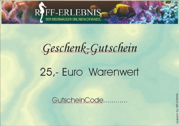 Geschenk-Gutschein 25,00€