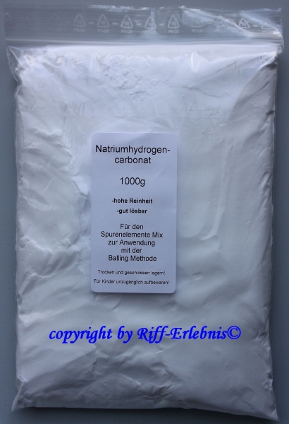 Natriumhydrogencarbonat 1000g Beutel 4,95€/kg