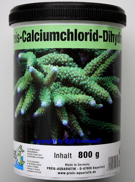 Calciumchlorid Dihydrat 800g Preis Aquaristik 12,44€/kg